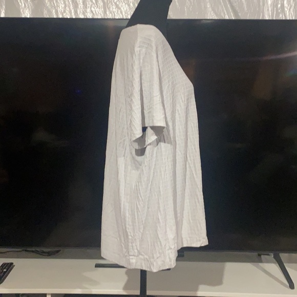 Donating soon! J.Jill Wearever Collection 2X Grid Pattern Short Sleeve Shirt - Picture 4 of 8